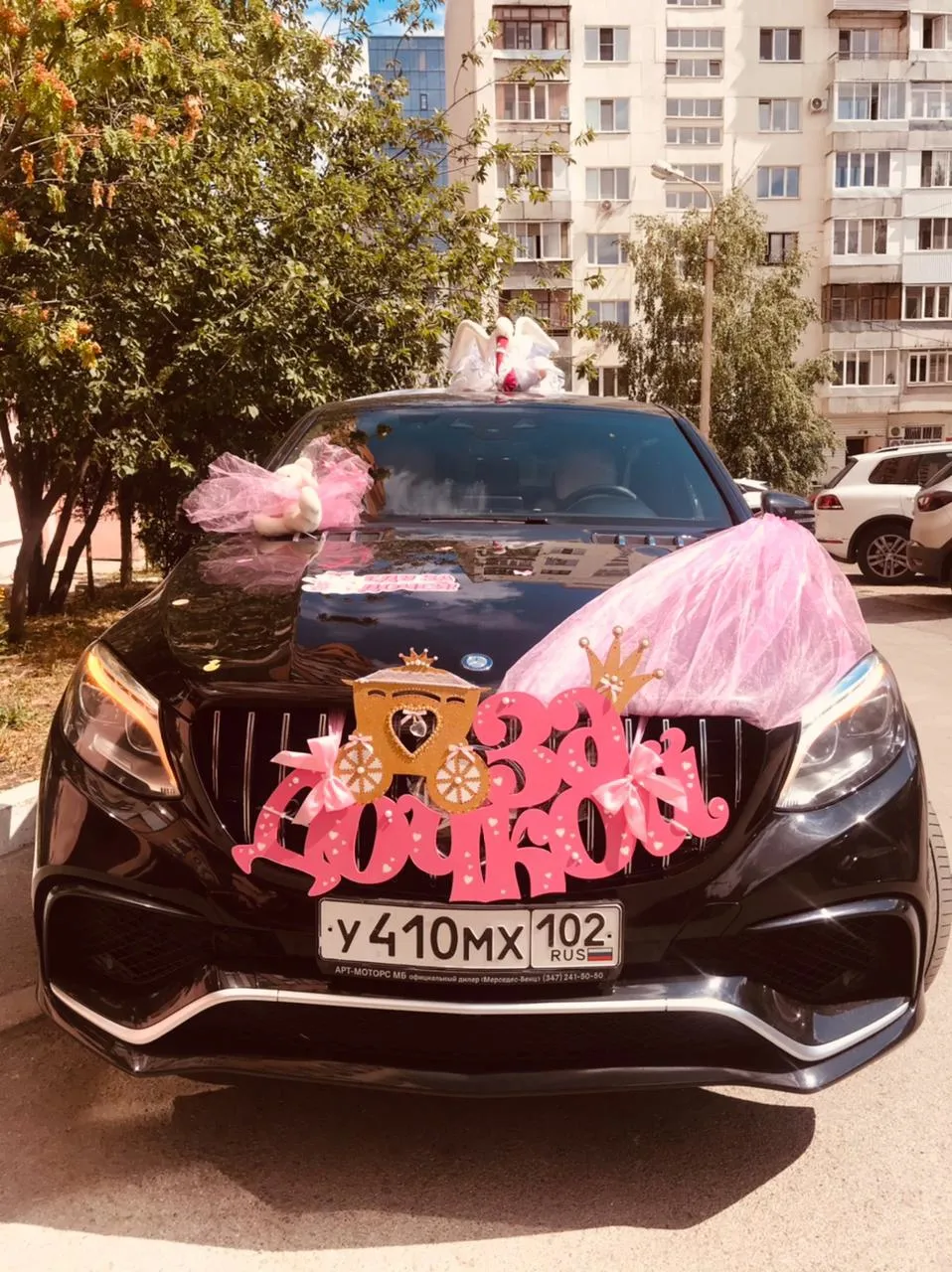 Выписка из роддома. Украшение для авто