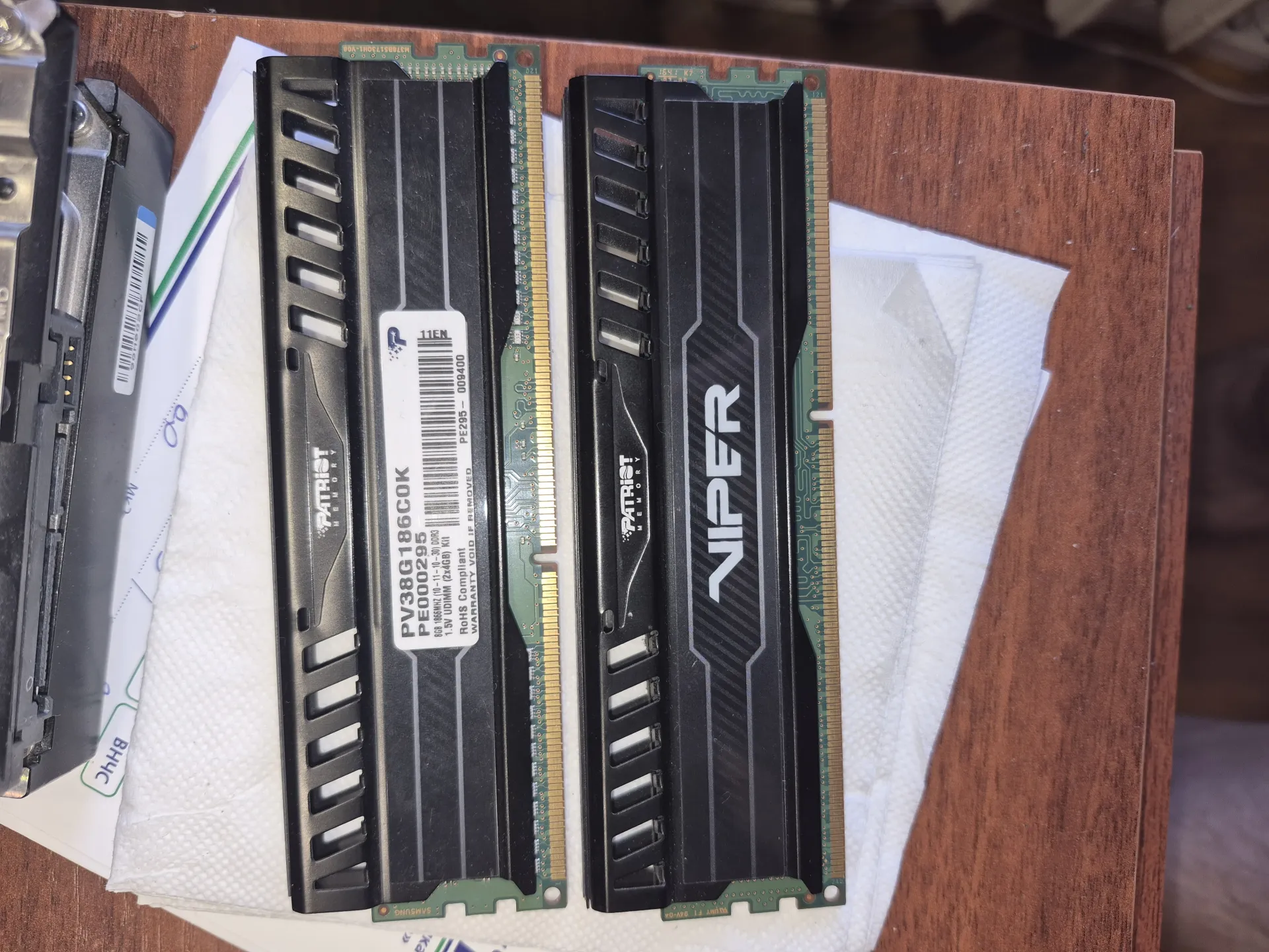 Оперативная память DDR3 8GB (2x4GB) Patriot Viper 3 1866MHz