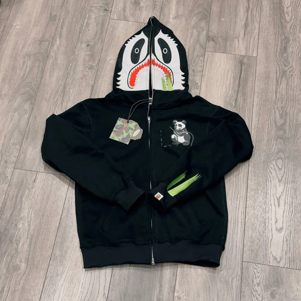 Зип худи Bape Panda black