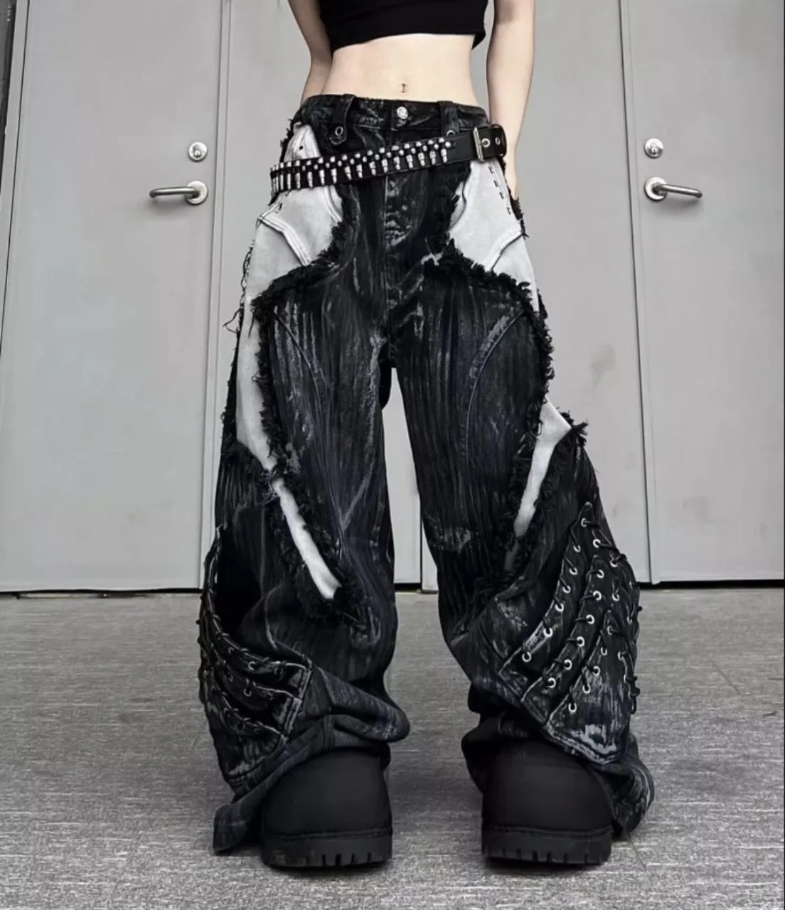 Черные джинсы Rick Owens type ковбойские