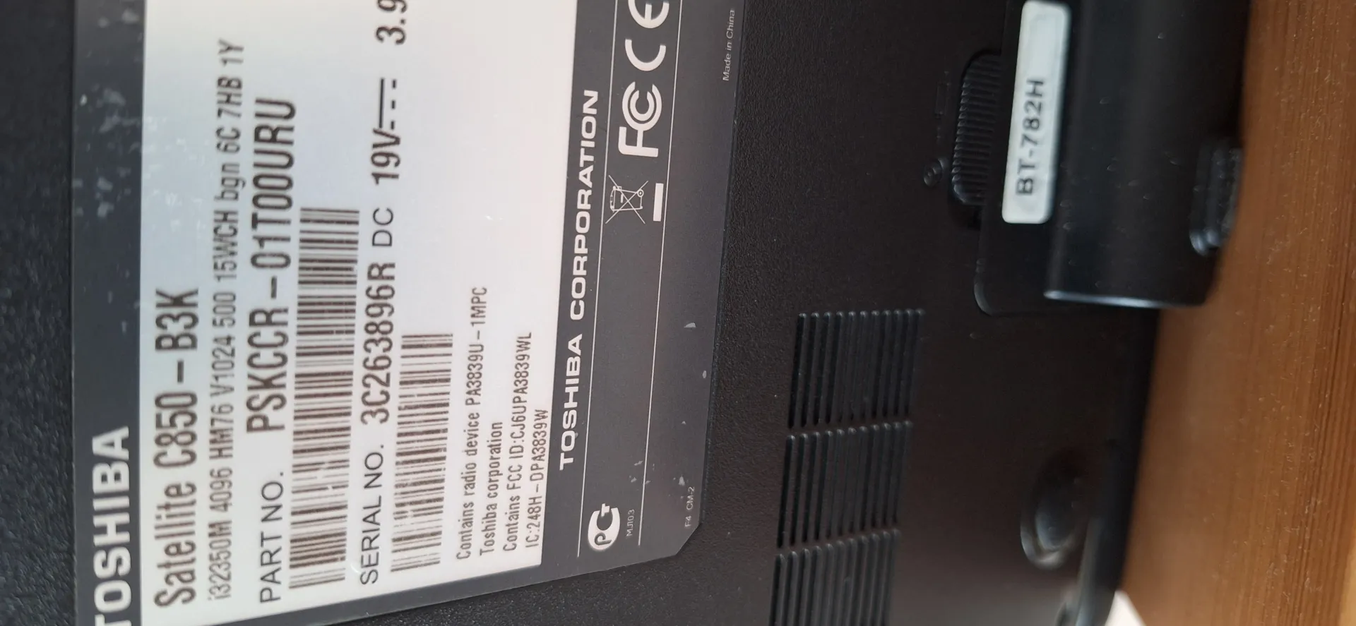Ноутбук Toshiba Satellite C850-B3K