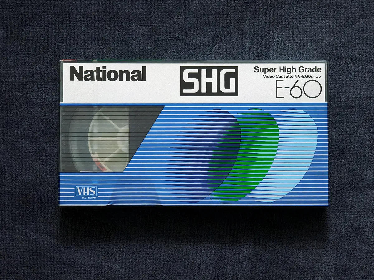Видеокассета National NV-E60 SHG-A VHS запечатка