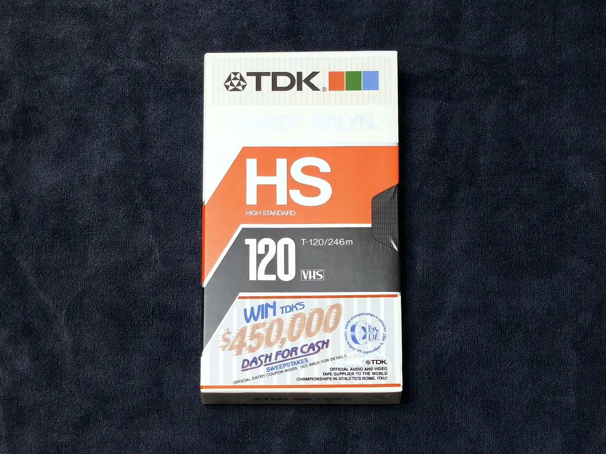Видеокассета TDK T-120 HS лотерея на 450К бачинских запечатка