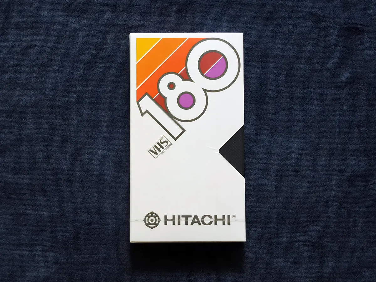 Видеокассета HITACHI E-180 VHS запечатка