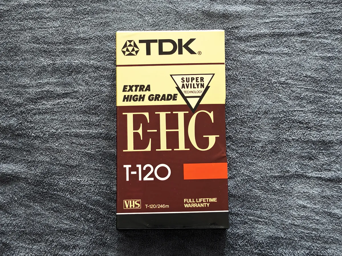 Видеокассета TDK T-120 E-HG VHS запечатка